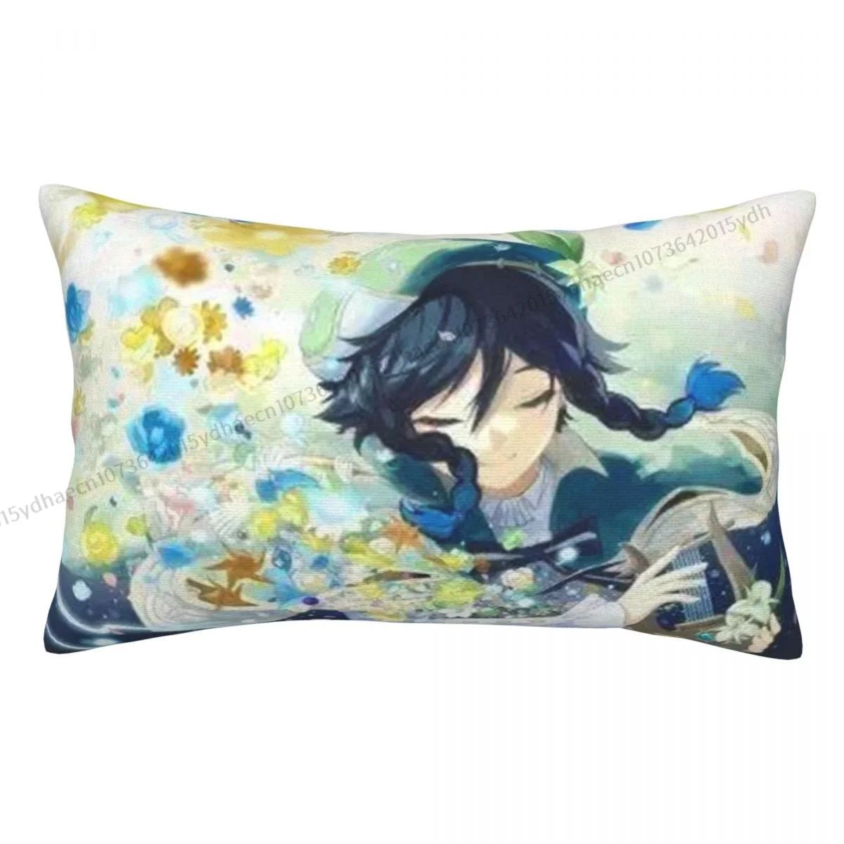 

Cool Venti Polyester Pillowcase Genshin Impact Bedroom Decorative Breathable Pillow Cover Pillowcase