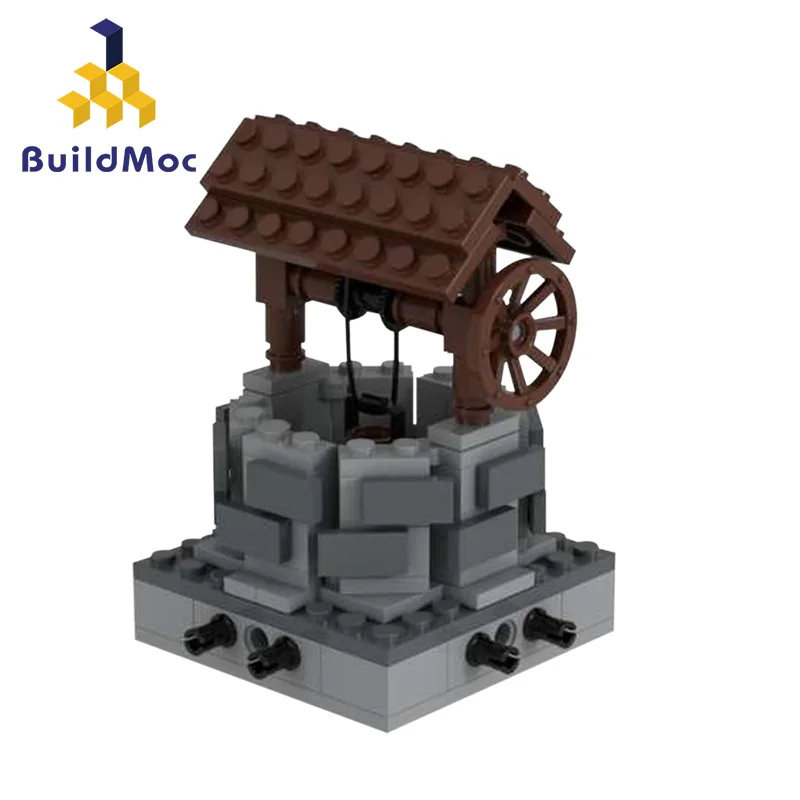 

Buildmoc Countryside 33504 Rural Retro Water Well Street View Water Drawing Module Building Block Toy Children's Christmas Gift