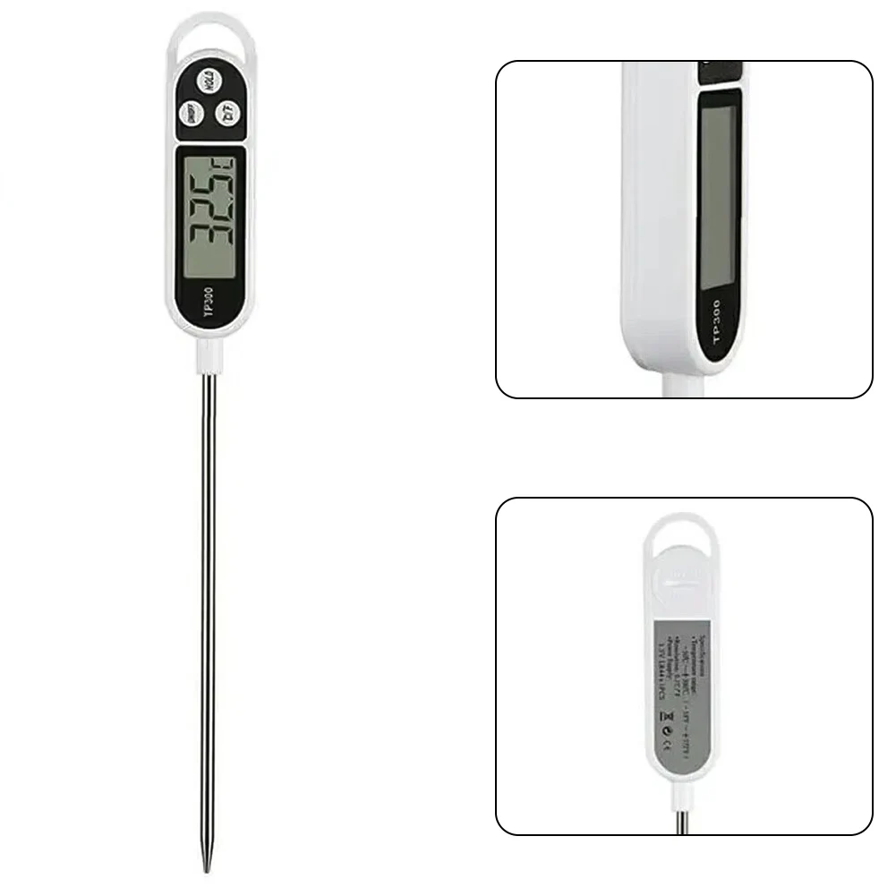 

Professional Digital BBQ Thermometer Easy to Read Display Celsius and Fahrenheit Readings Last Measurement Memory
