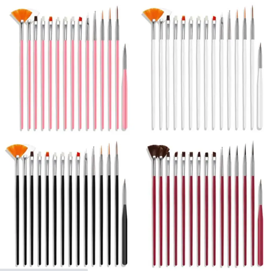 

15 Pcs Brush Set, Artist Brush Nail Decorating Brushes, Nail Art Brush Nail Brush Brushes Set Polymer Clay Painting Brush Tool