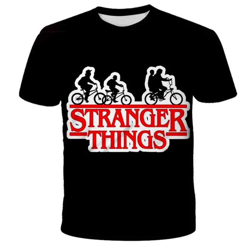 

2022 year new style stranger things kid Tshirt Summer Short Sleeve T-shirts tops Costume Stranger Things 4-14 year old T-shirts