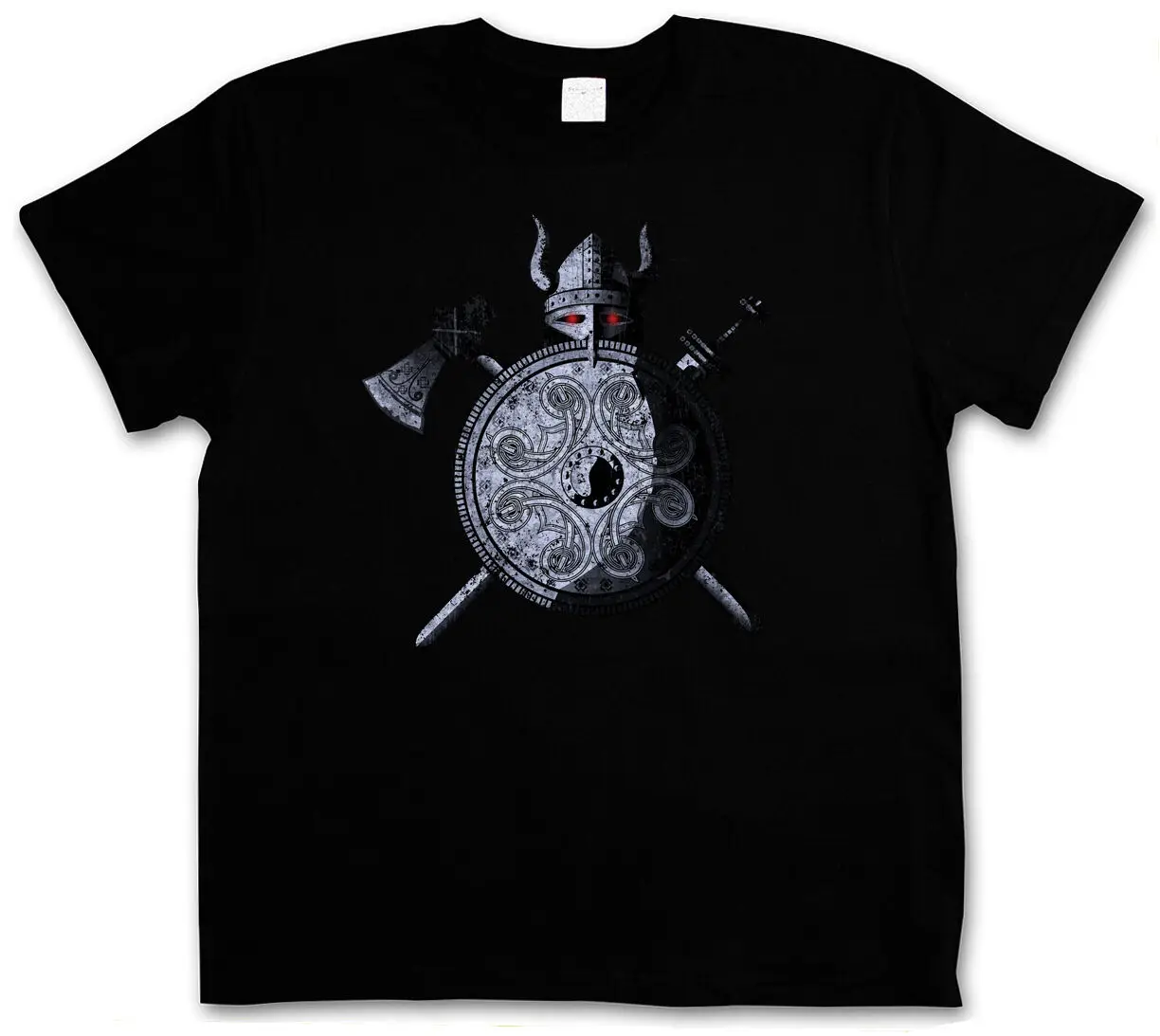 

Ragnarok Loki Sword Shield Vi king Warrior T-Shirt Summer Cotton Short Sleeve O-Neck Men's T Shirt New S-3XL