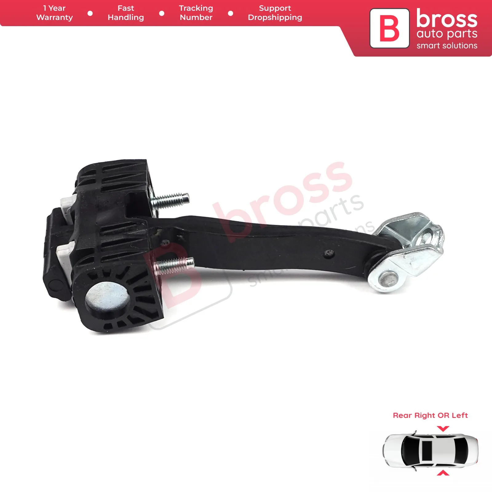 

Bross Auto Parts BDP720 Rear Door Hinge Stop Check Strap Limiter 5160252; 13107851 for Vauxhall Astra H 2004-2009 Free Shipment