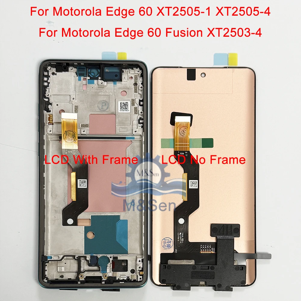 Фото Оригинальный Oled для Motorola Edge 60 Stylus 60 Pro Fusion 60s ЖК-дисплей для Moto G Stylus 5G 2024 XT2419 2025 Frame №1