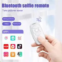 bluetooth compatible remote control button universal mobile phone selfie controller buit in battery rechargeable camera shutter