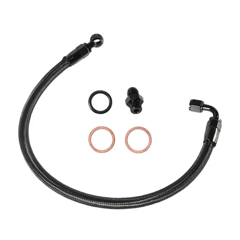 

New Braided Fuel For B/D Series 1992-2000 Civic 1994-2001 Integra Black Braided Fuel Line