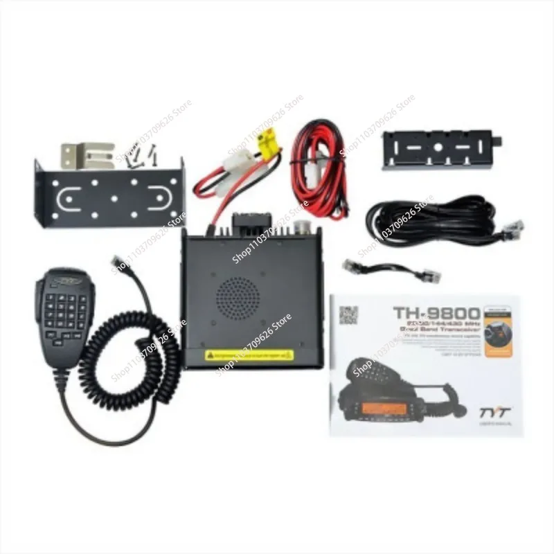 TYT TH-9800 Quad Band 50W Cross-Band Mobile Car Ham Radio Black 5 5x1 58x8 35"
