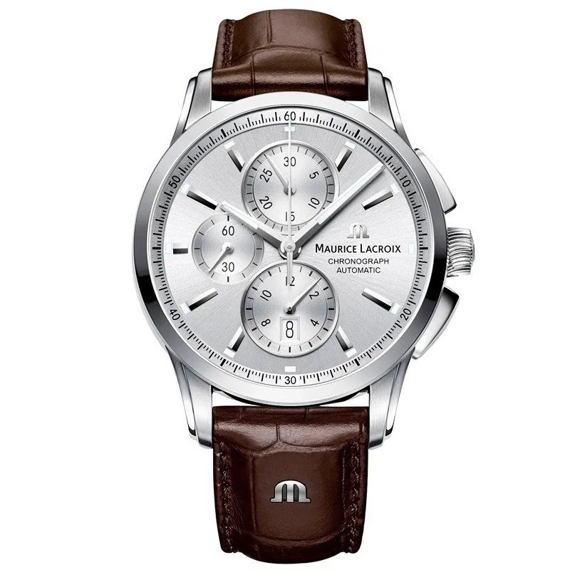 

MAURICE LACROIX Man Watch for Men Three-eye Chronograph Fashion Casual Men’s Watches Top Luxury Leather Wristwatch reloj hombre