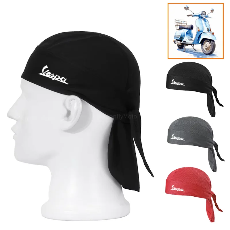 Летняя велосипедная шапка быстросохнущая дышащая пирата для Vespa LX LXV Sprint GTS GTV 50 150