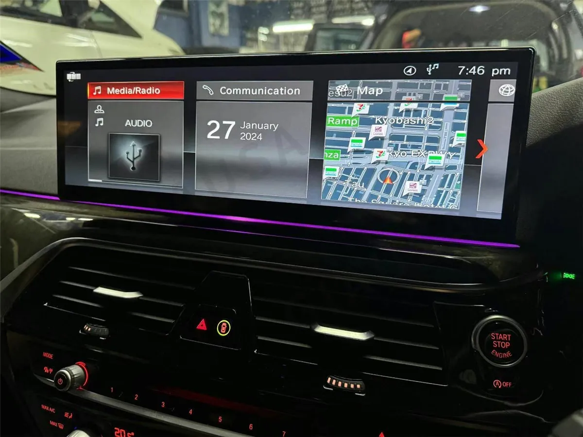 Мультимедийный плеер 14 9 дюйма для BMW 5 серии G30 G38 EVO 2018 2019 Android 13 автомобильный