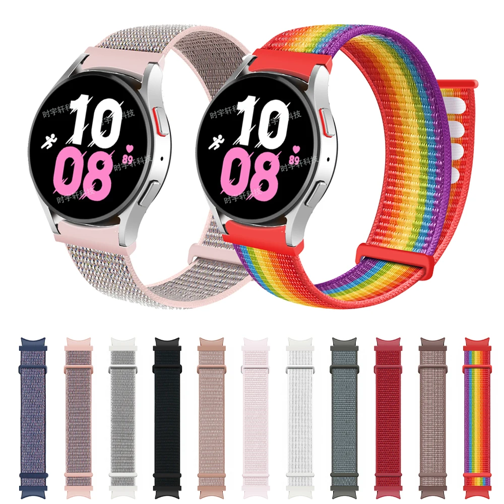 

For Samsung Galaxy Watch 5 4 40mm 44mm Watch Strap Sport Fashion Nylon Watchband For Galaxy Watch 4 Classic 42mm 46mm Bracelet