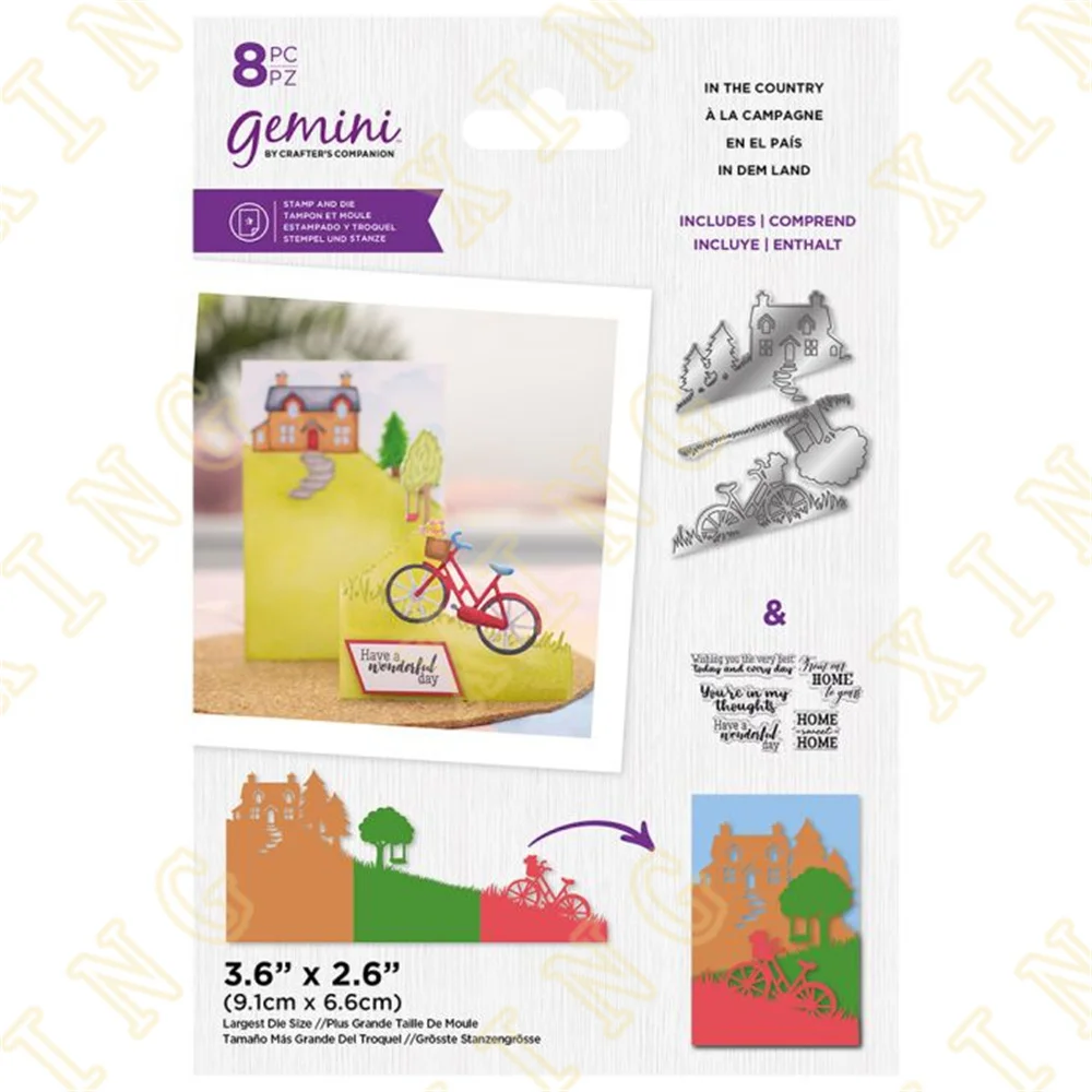 

2022 Newest in the Country Metal Cutting Dies Stamps Cut Diy Scrapbooking Paper Craft Handmade Album Card Template Die Hot Sale