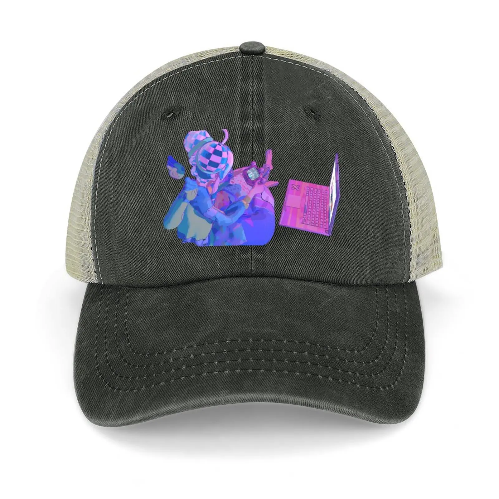 Ковбойская шляпа для ноутбука Yameii с защитой от УФ-лучей и солнечной батареей