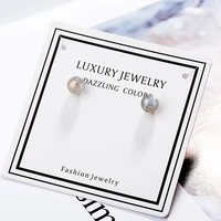 woman earring moonstone crystal small stud earrings korean fashion designer party jewelry accessories free shipping trend new
