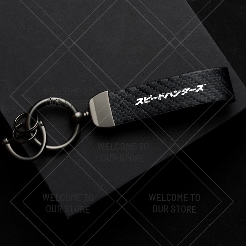 

Брелок для ключей с логотипом SPEED HUNTERS Mitsubishi Lancer Evolution VIII MR 3000GT Ralli Art из углеродного волокна, брелок для автомобиля