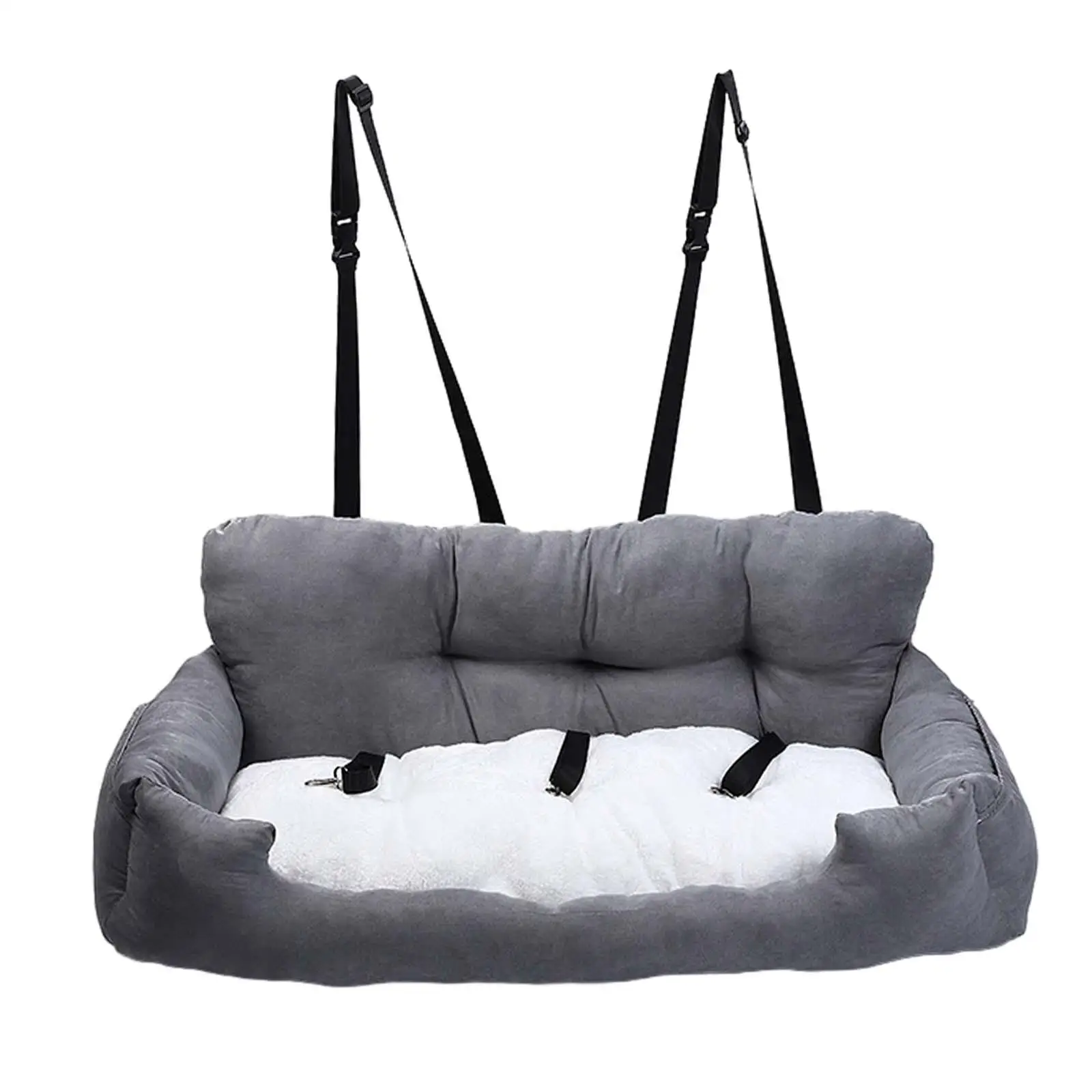 

Dog Car Seat with Thickened Cushion Anti Slip Pet Carrier Bed for Large Dogs