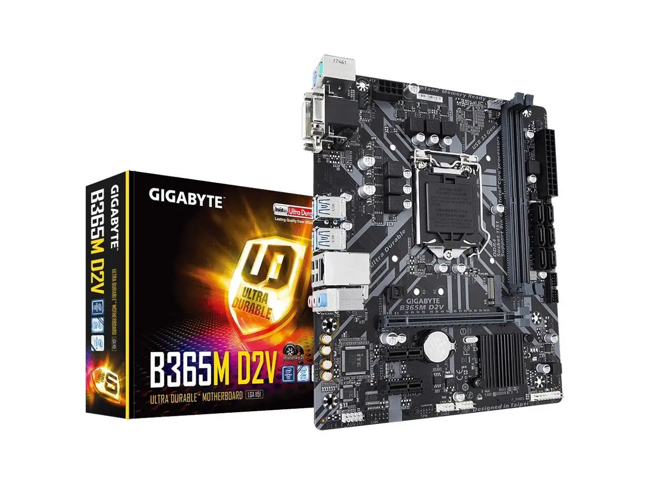 

Gigabyte Motherboard Intel B365 D2V LGA 1151 Micro ATX DDR4-SDRAM Motherboard PC Computer Game
