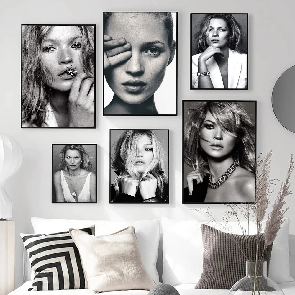 Кейт Мосс самоклеящийся художественный постер Decoracion живопись настенное