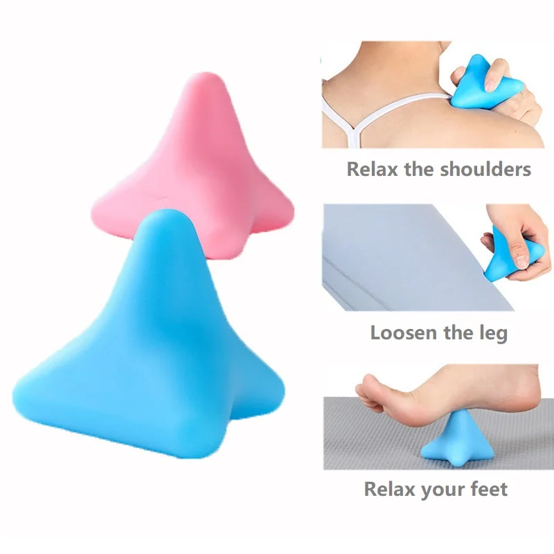 

Silicon Massage Cone Triangular Relax Apparatus Ball Psoas Muscle Release Thoracic Spine Back Neck Scapula Foot Yoga Massager