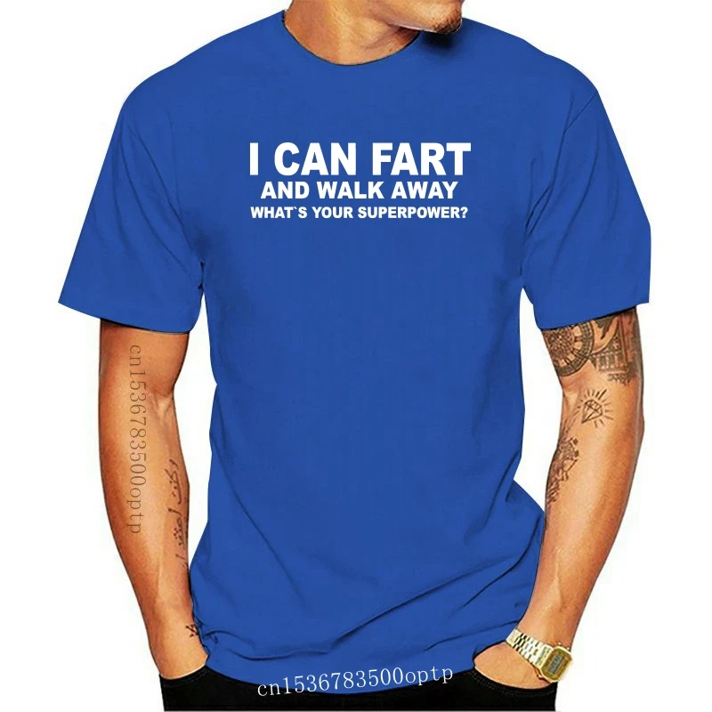 

Новинка, футболка с надписью «I Can Fart And Walk Away», забавная, шутка, подарок папе на Рождество, отцу, футболка