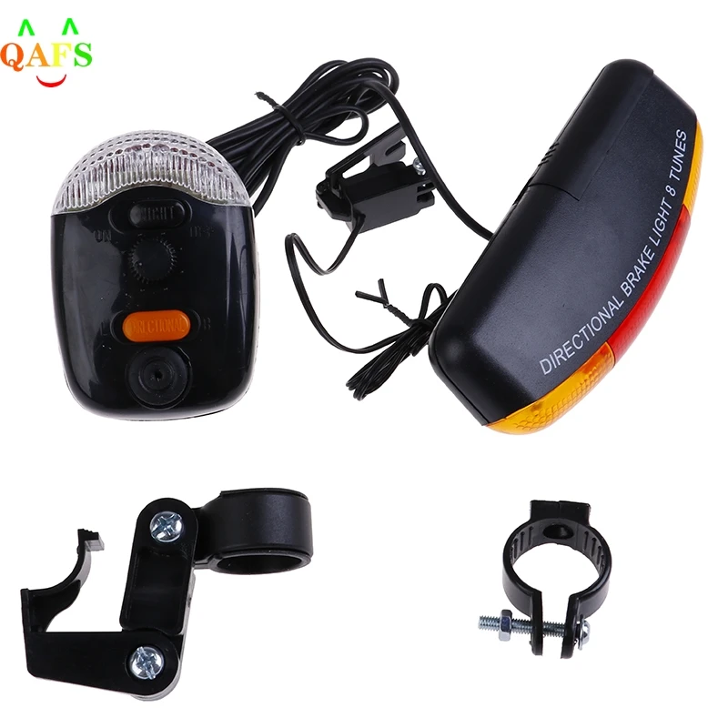 

Bicycle Light Safety in Darkness Bicycle Bike Turn Signal Directional Brake Light Lamp sound Horn Fixed mount Set