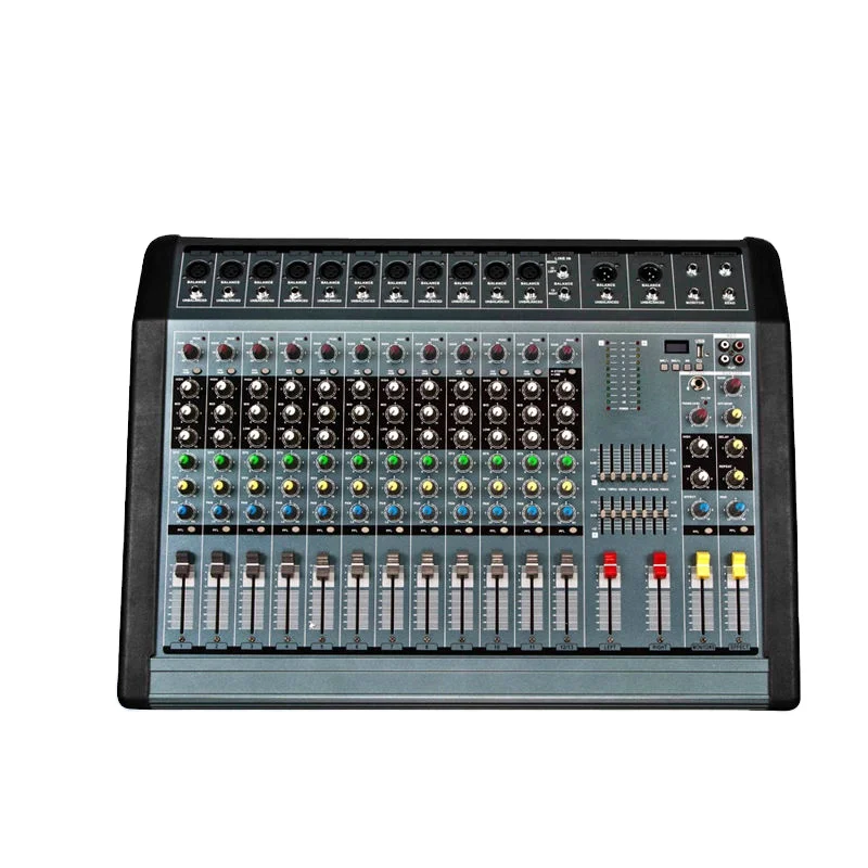 

PMX-800 8 Channel Audio Equipment Audio Mixer with Amplifier