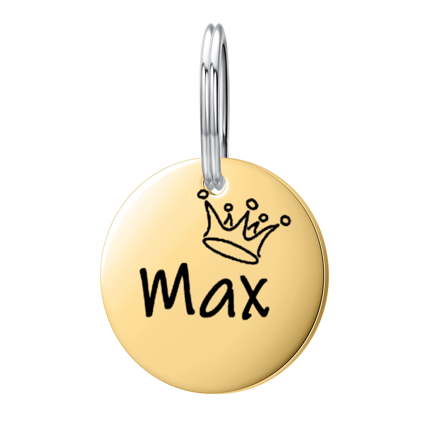 

Double Sided Custom Name Address Tag Pet Dog Tag Collar Accessories Pet ID Dog Tag Collar Stainless Steel