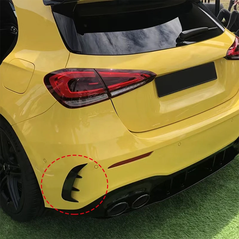 

For Mercedes Benz A Class W177 Hatchback A180 A200 A220 A250 A35 Rear Bumper Stickers Trim Cover Fender Car Styling Accessories