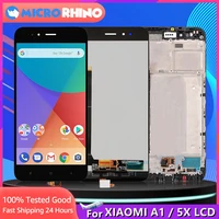100 original 5 5 inch display for xiaomi 5x touch screen with digitizer assembly replacement parts for mi a1 lcd with frame