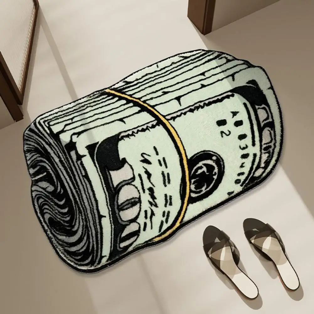 

Carpet Long-lasting Soft Absorbent Floor Mat Creative Money Pattern Floor Carpets Bedside Rugs For Bedroom Living Room Bathroom