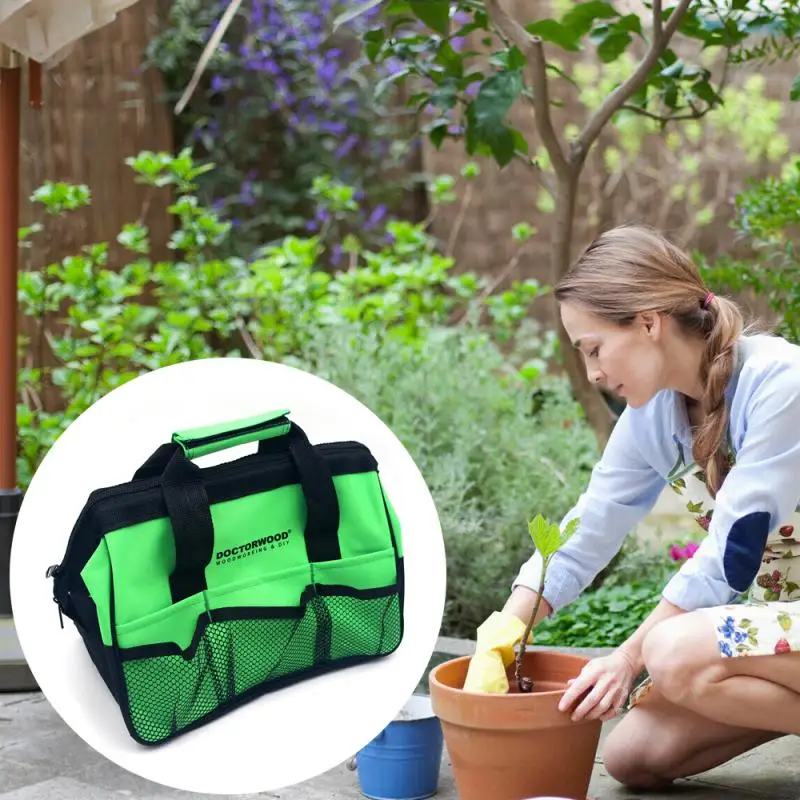 

Multifunctional Tool Bag Large Garden Canvas Pockets Tool Storage Organiser Tote DIY Kit Gardener's Choice