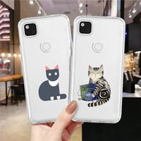 cute funny dog cat animal coque for pixel 6 pro soft tpu silicone cover for google pixel 6pro 5a xl 5 4a 5g 4 3a 3 2 xl cover