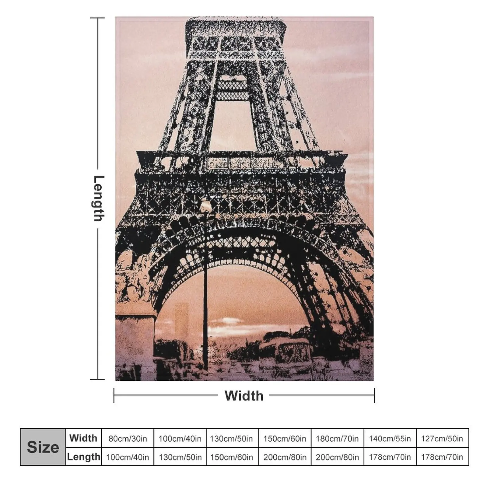 Одеяло EIFEL в виде башни рождественские подарки для ребенка очень большое одеяло