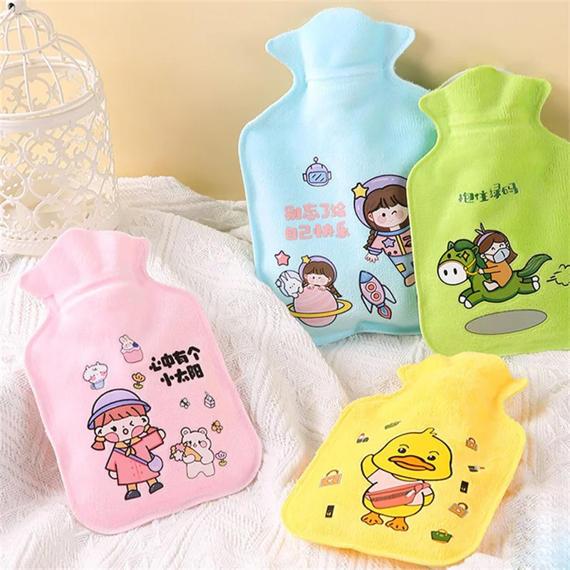 

Hot Water Bag Thick Rubber Lovely Plush Warm Hand Treasure Winter Students Warm Water Bag Large Carry Warm Baby