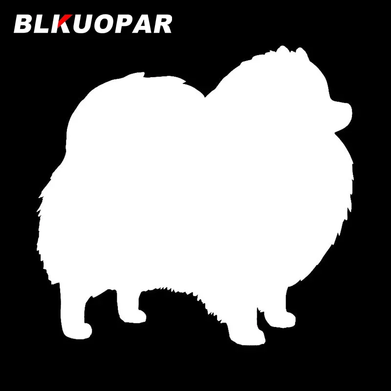 

BLKUOPAR померанский шпиц, милый силуэт, наклейки на автомобиль, высечка JDM, ассесоиры, Виниловая наклейка на автомобильный шлем, наклейка на мотоциклетный шлем, сделай сам