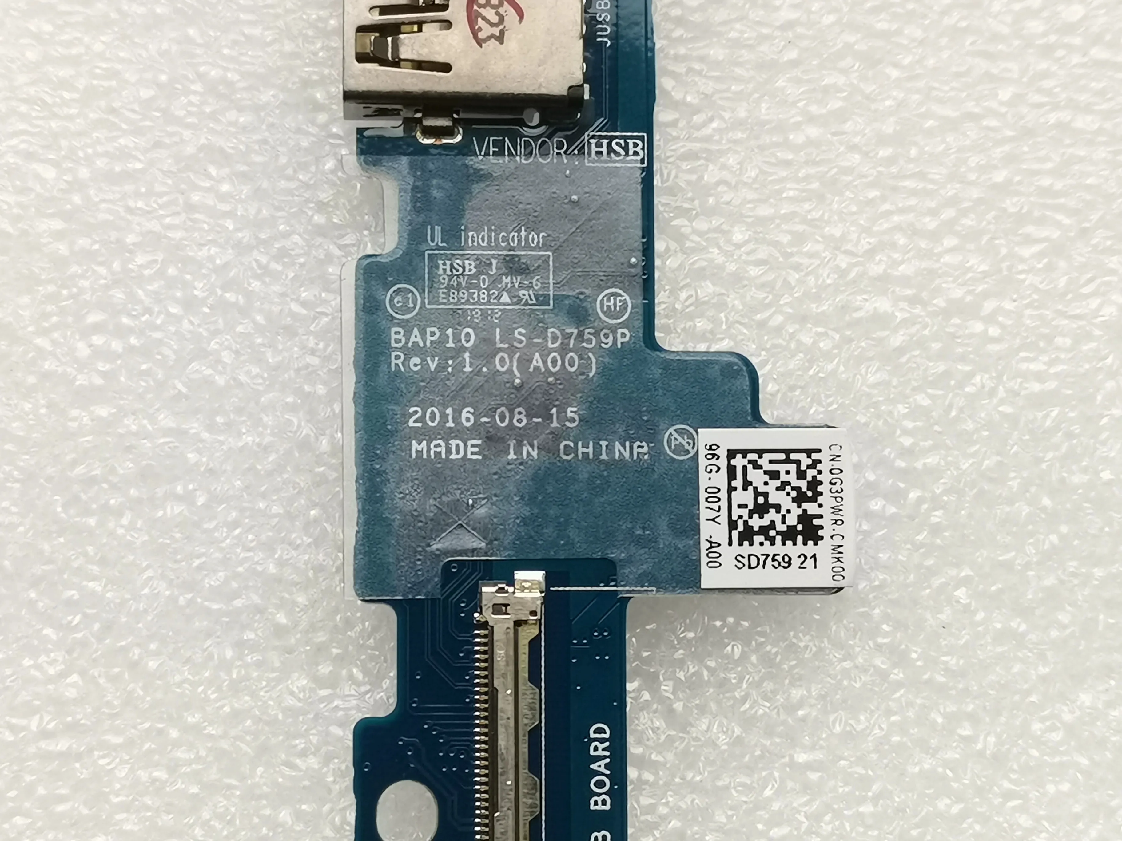 Новинка для ноутбука Dell Alienware 17 R4 R5 USB маленькая плата LS-D759P 0G3PWR 00N2MV