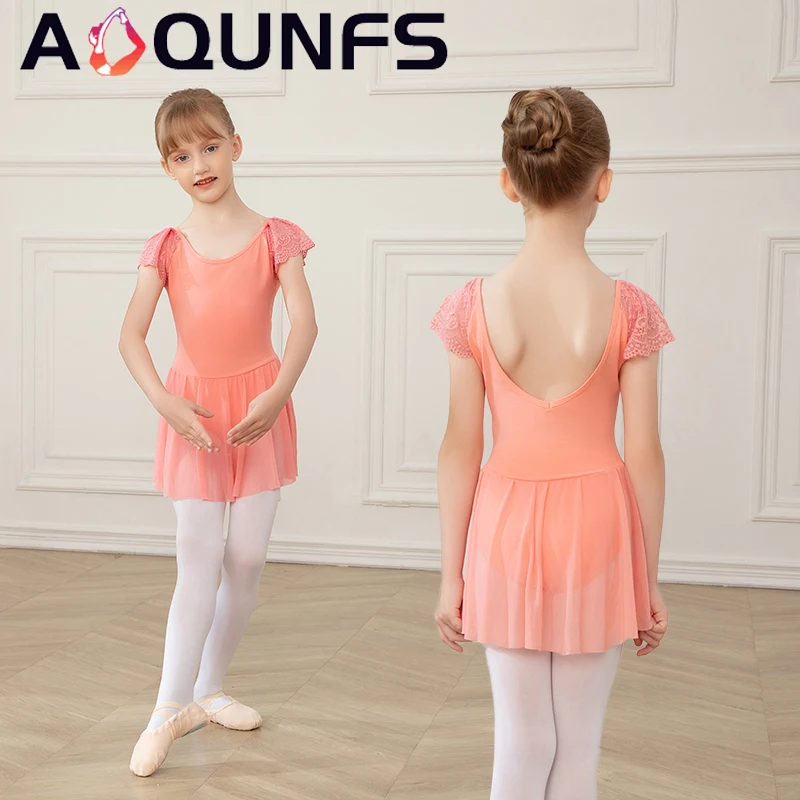 

AOQUNFS Girls Ballet Dress Children's Ballet Leotard Dance Skirts Kids Gymnastics Training Leotards Ballet Wear For Toddler