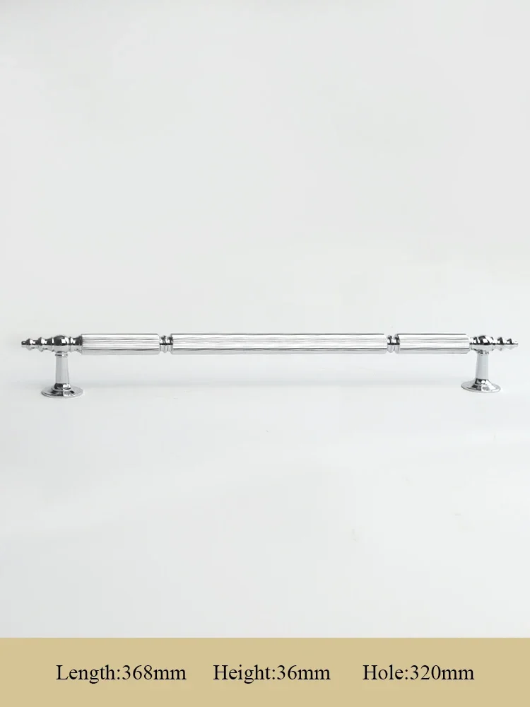 

Вертикальная текстура/яркие хромированные ручки для ящиков, спальня, кухонный шкаф, дверная ручка, твердая латунная мебельная фурнитура