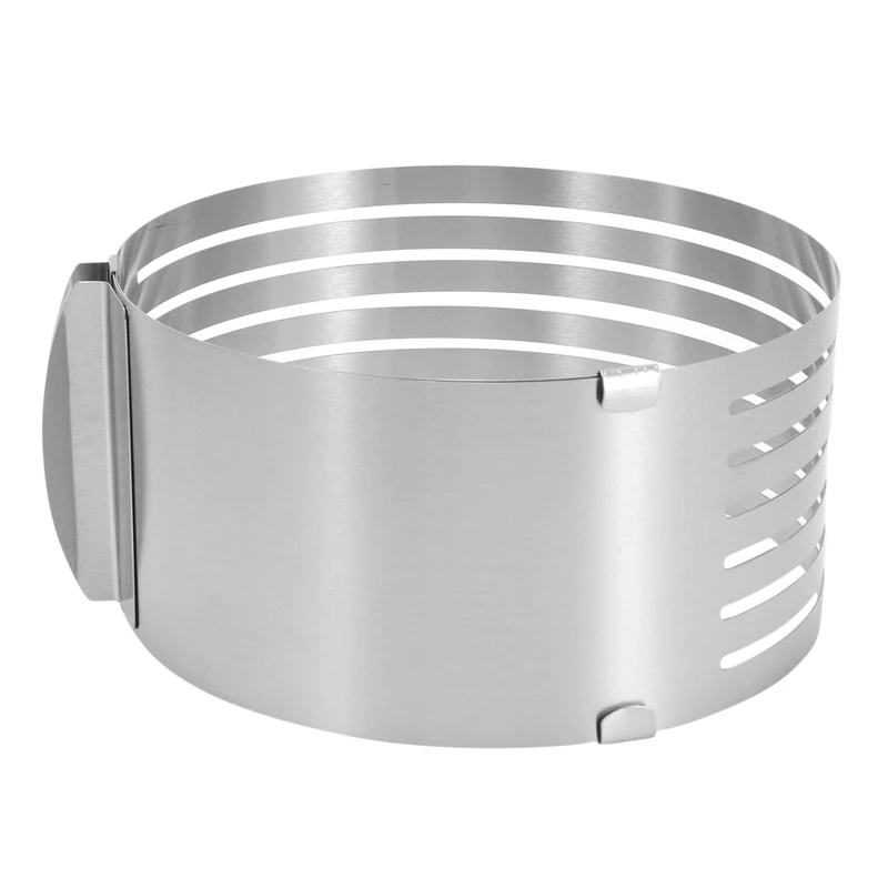 

Кольцевой резак для торта из нержавеющей стали, 6-слойный Регулируемый резак для торта, кольцевой резак для торта