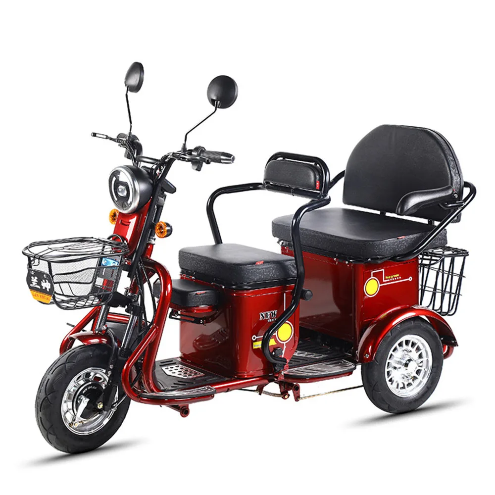 48/60 Volts Electric Vehicle Lithium Battery Electromobile 600/800/1000 Watts Dual Disc Brake Aluminium Alloy Commuting