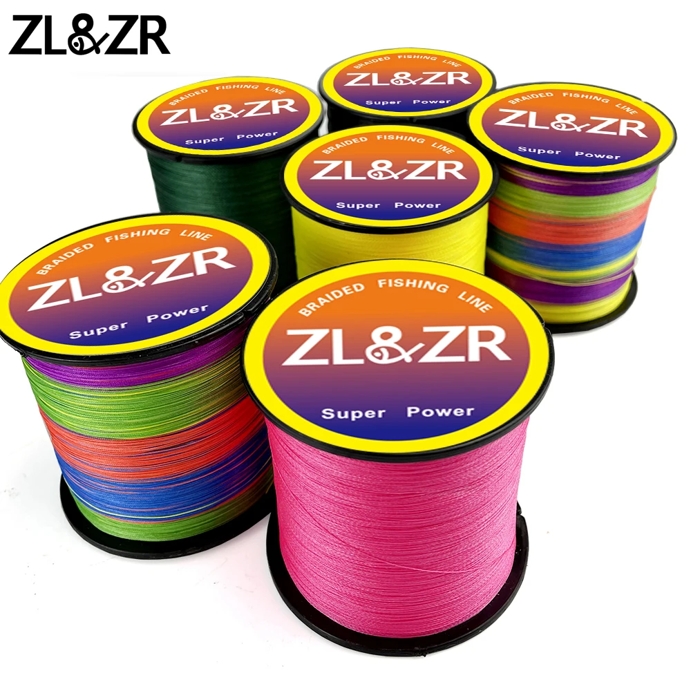 

ZL&ZR 300M 100M 4X Braided Carp Fishing Line Multifilament Wear-resistant PE Fishing Rope 4 Strands Wires 10 To 80LB