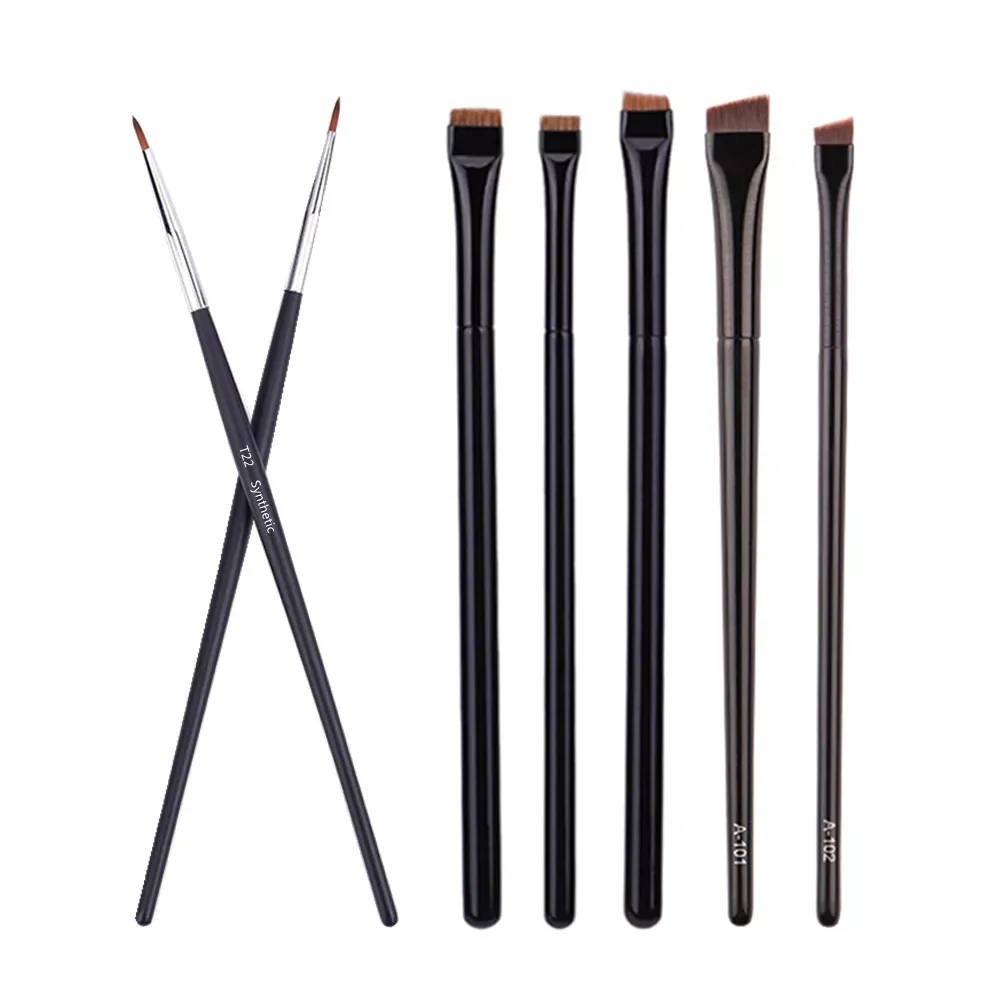 

2023NEW Eyeliner Make Up Brush Fine Liner Brushes Professional Small Angled Eyebrow Brush High Quality Brow Eye Contour Makeup T