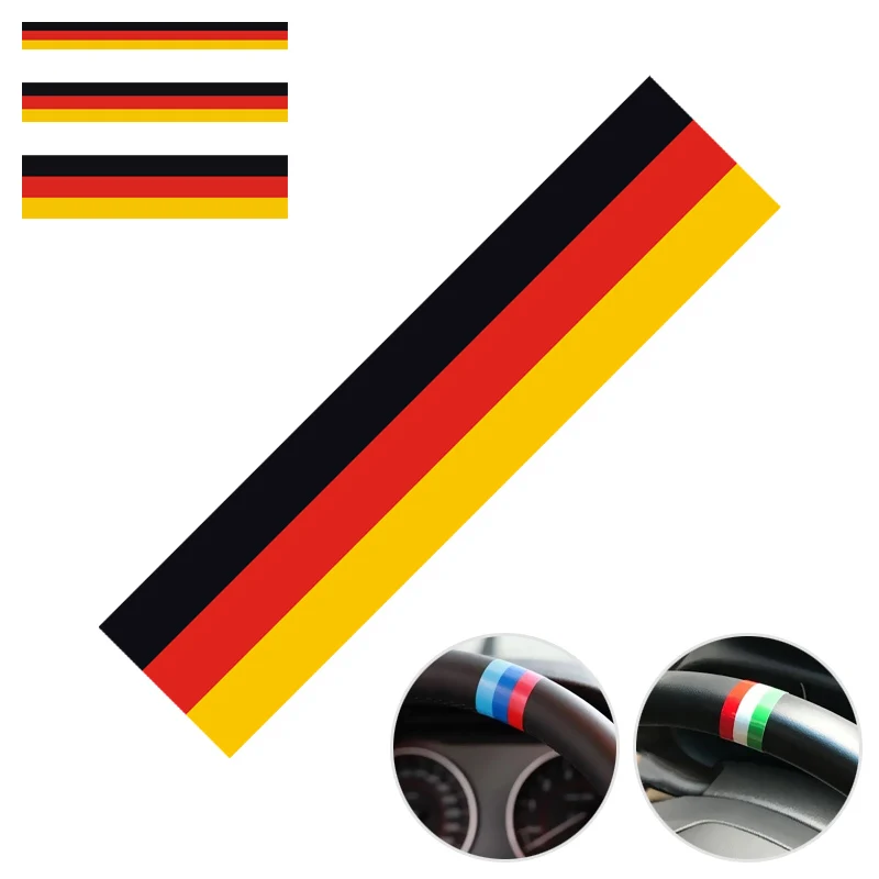 

Bicycle Stickers Vinyl Auto Steering Wheel Decoration Sticker National Flag Italy France Germany Decals pegatinas para bicicleta