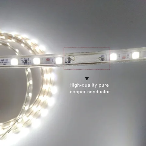 Светодиодная лента LeiiGeeGo SMD5050 220V  теплый/холодный белый, красный, синий, зеленый