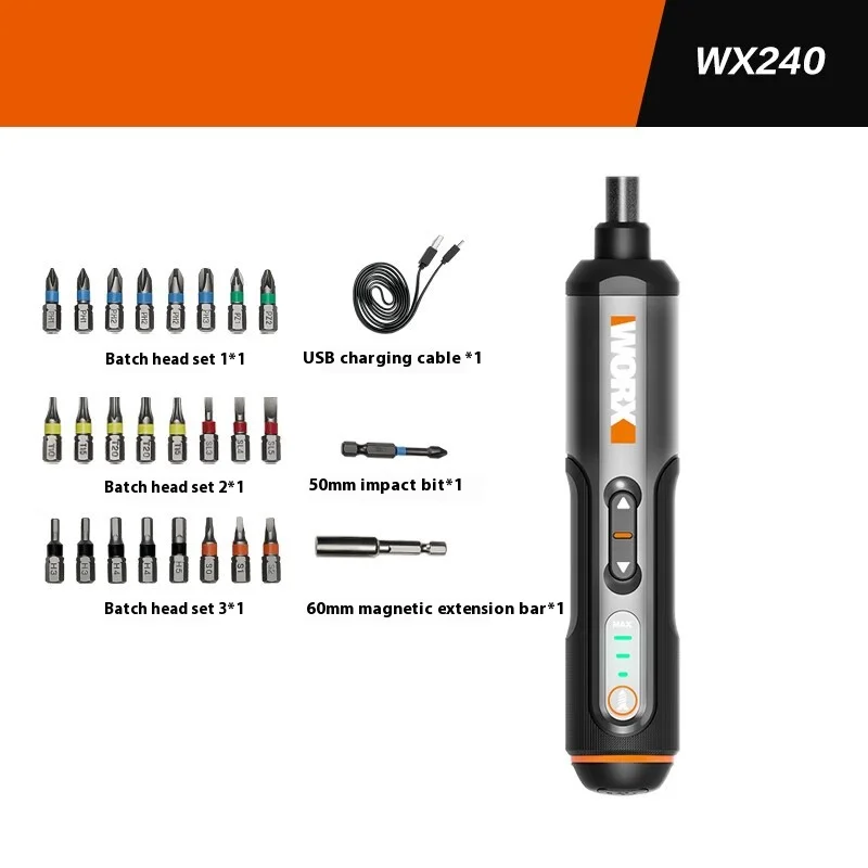 

Набор Мини-электрических Отверток Worx 4V WX240