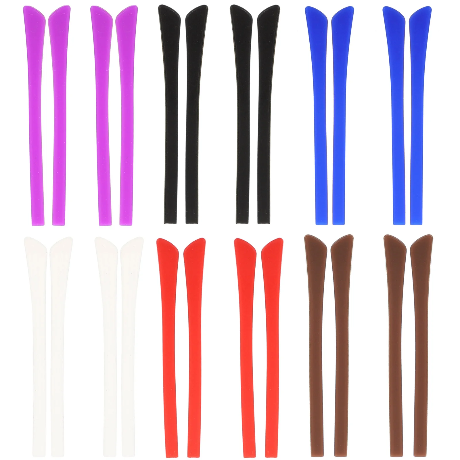 

12 Pairs Kids Glasses Spectacle Temple Protector Ear Grip Pads Retainers Clip Silica Gel Men Women