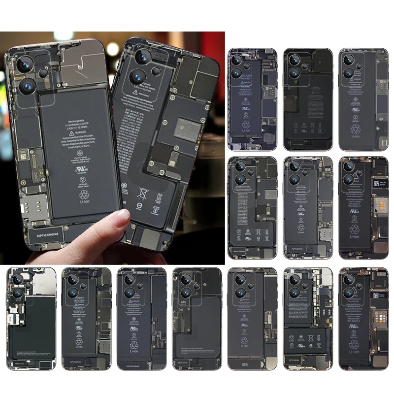 

Battery Circuit board Phone Case for OPPO Realme C21Y X3 SuperZoom C11 GT2 C25S C35 C31 9 ProPlus Find X2 X5 Pro X3 Neo X5 Lite