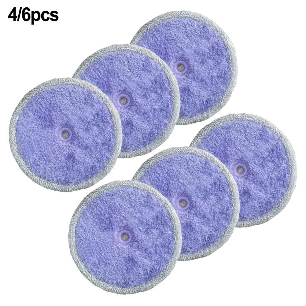 

4/6pcs Mopping Cloths For EVERYBOT Edge RS700 RS500 Replace Washable Mother Yarn And Microfiber Mop Pads Household ClenaingTools