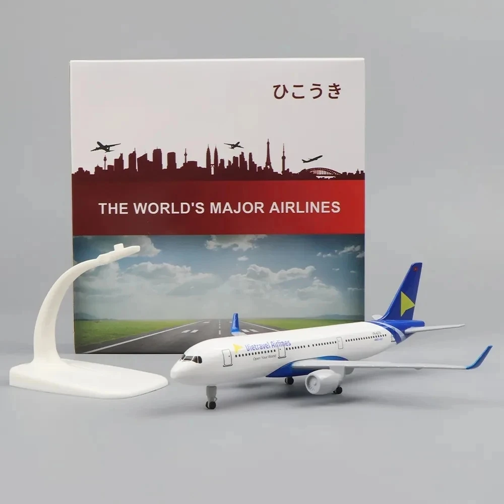 20 см 1:400 металлическая модель самолета Yueyue A321 копия из сплава материал с шасси