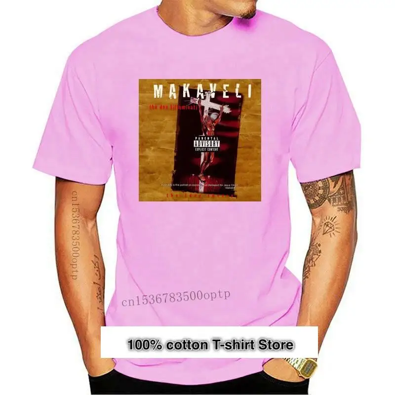 

Camiseta 2Pac Makaveli The Don klighting ati, algodón a la moda, talla negra, S-3XL